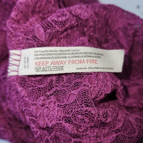 FREE PEOPLE NWT WOMEN'S KEEP IT SIMPLE LACE SHORT SLEEVE TOP Size Small - Picture 7 of 10